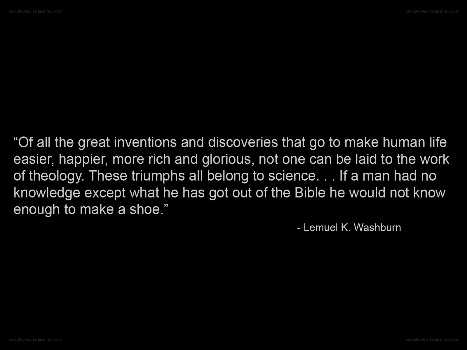 quote about science and theology