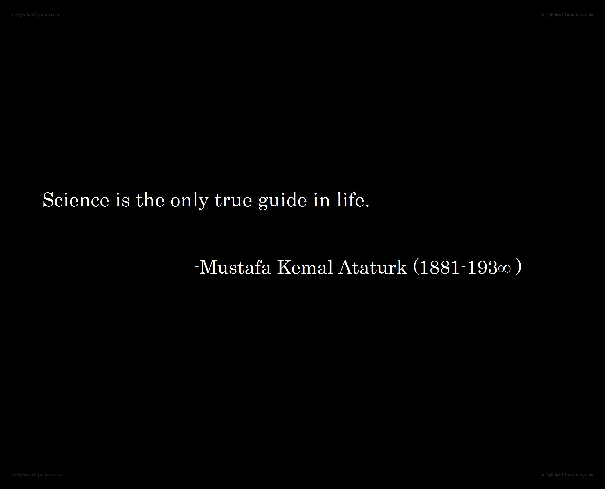 quote about science by ataturk