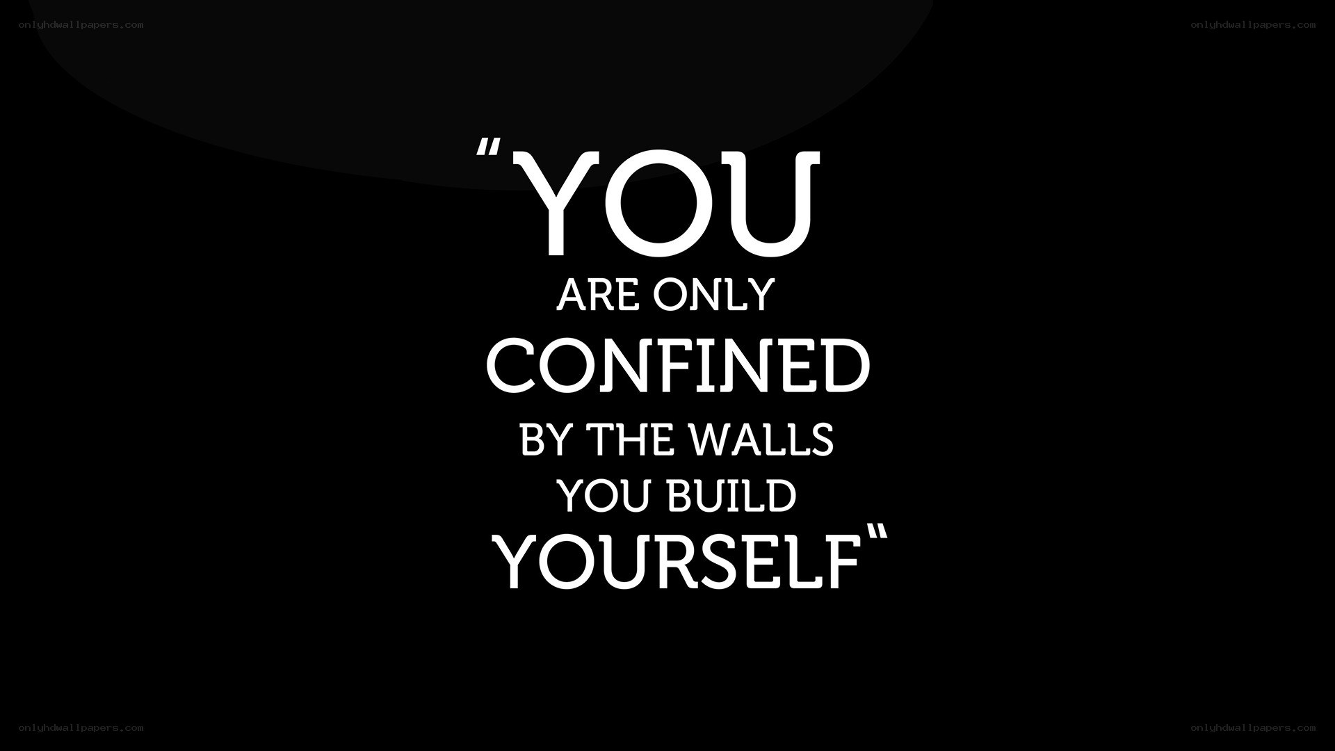 quote about self-imposed limits
