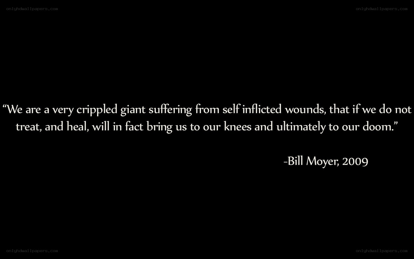 quote about self-inflicted wounds