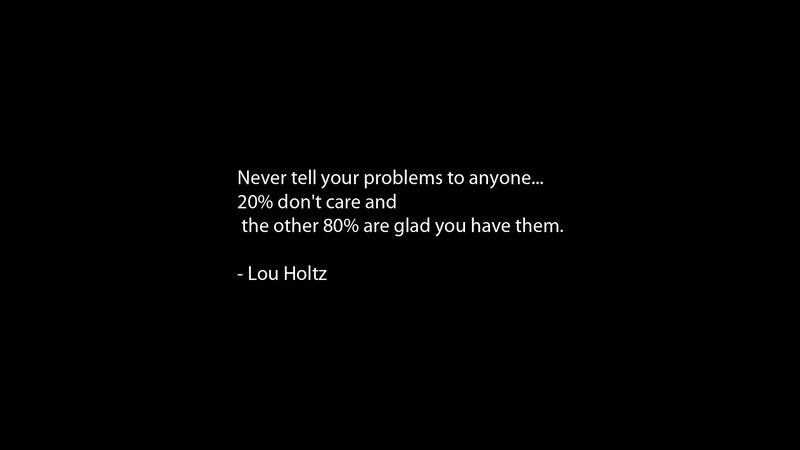 quote about sharing problems