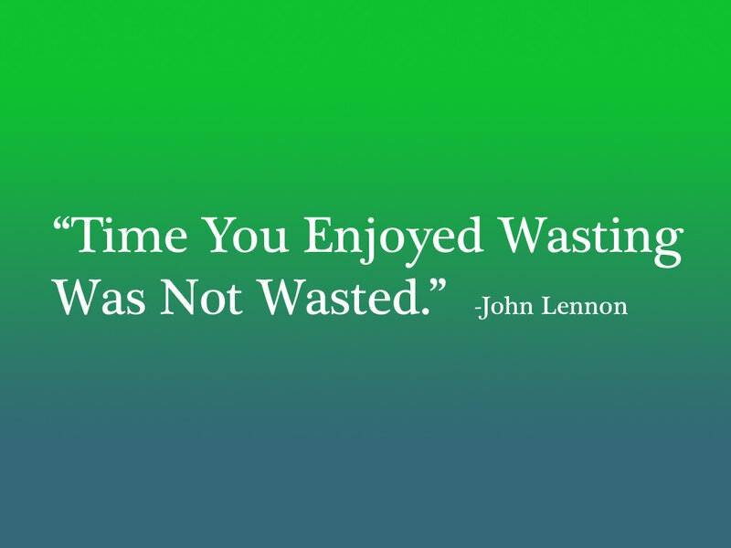 quote about time and enjoyment
