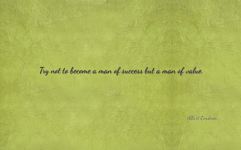quote about value over success