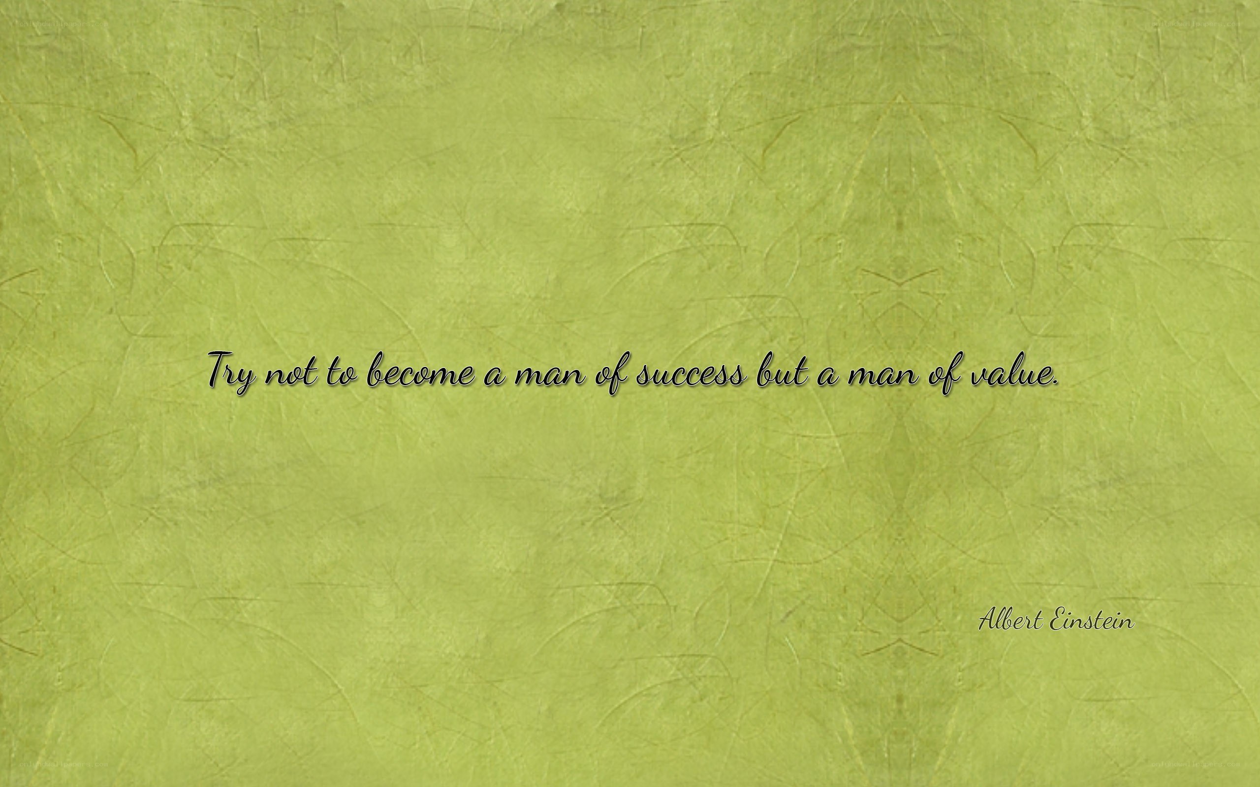 quote about value over success