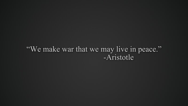 quote about war and peace