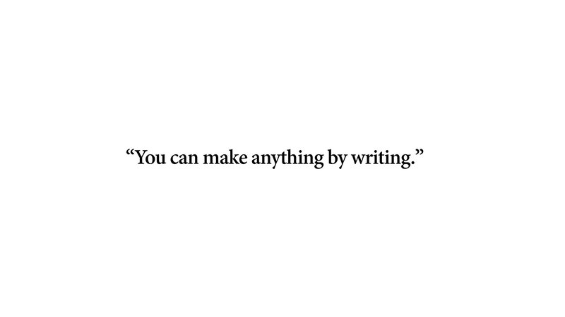 quote about writing