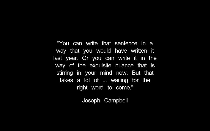 quote about writing