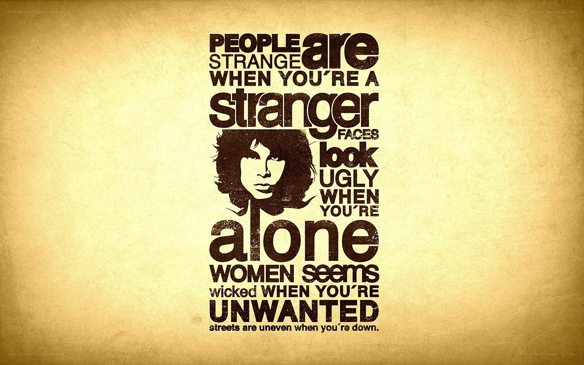 quote art with face silhouette