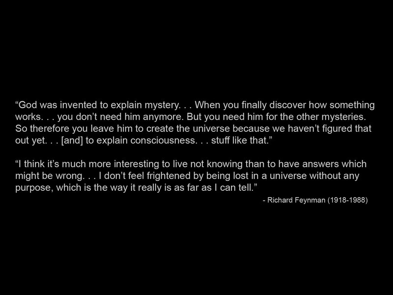 quote by richard feynman