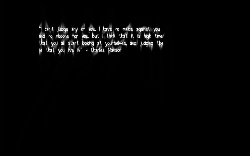 quote from charles manson