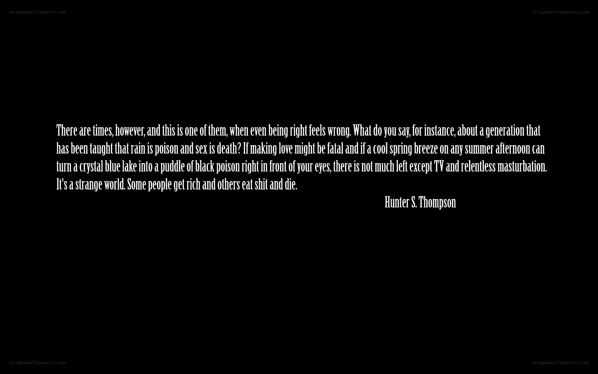 quote from hunter s thompson