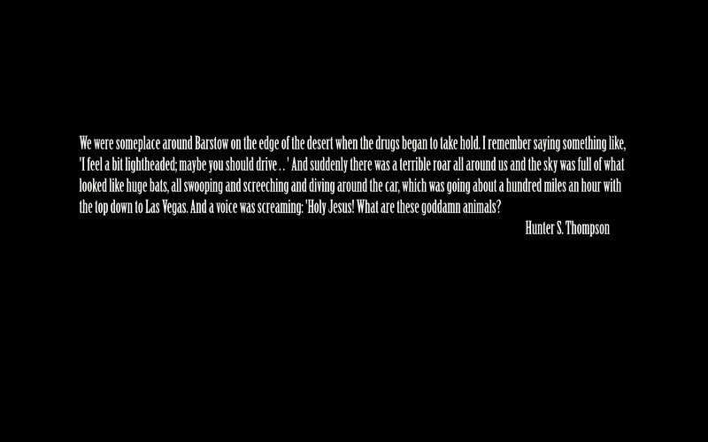 quote from hunter s thompson
