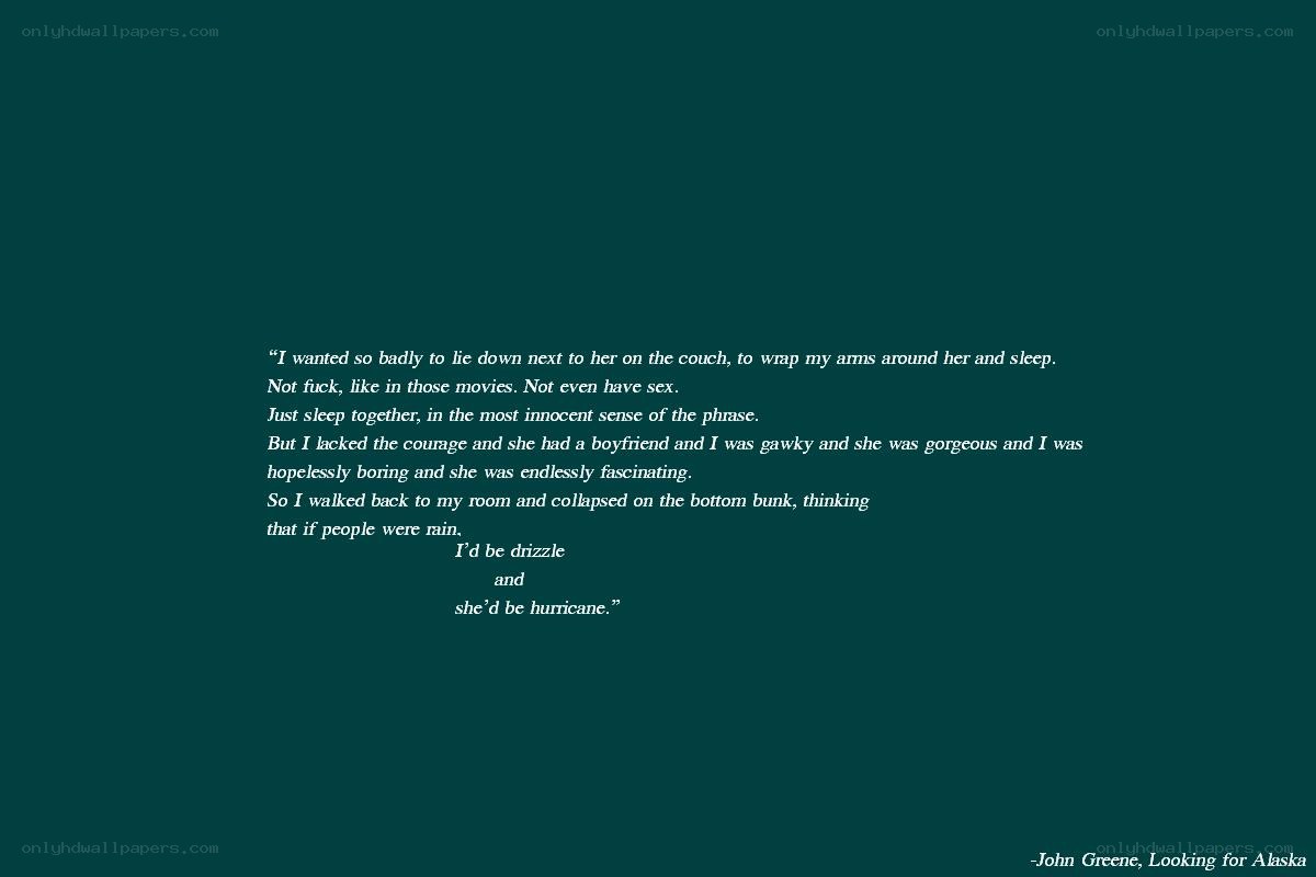 quote from looking for alaska