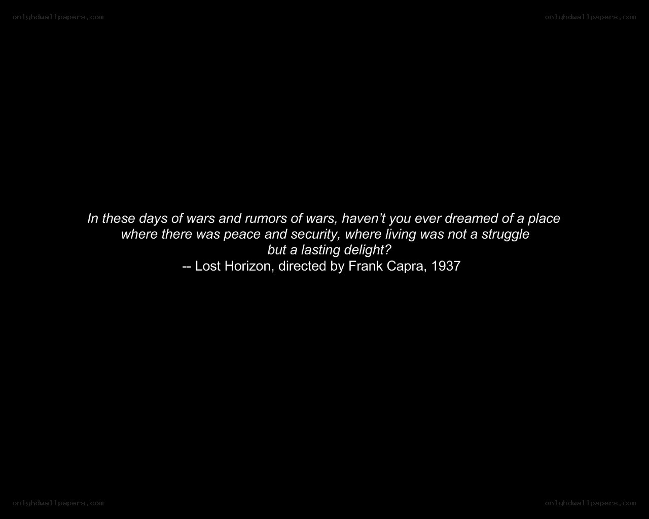 quote from lost horizon
