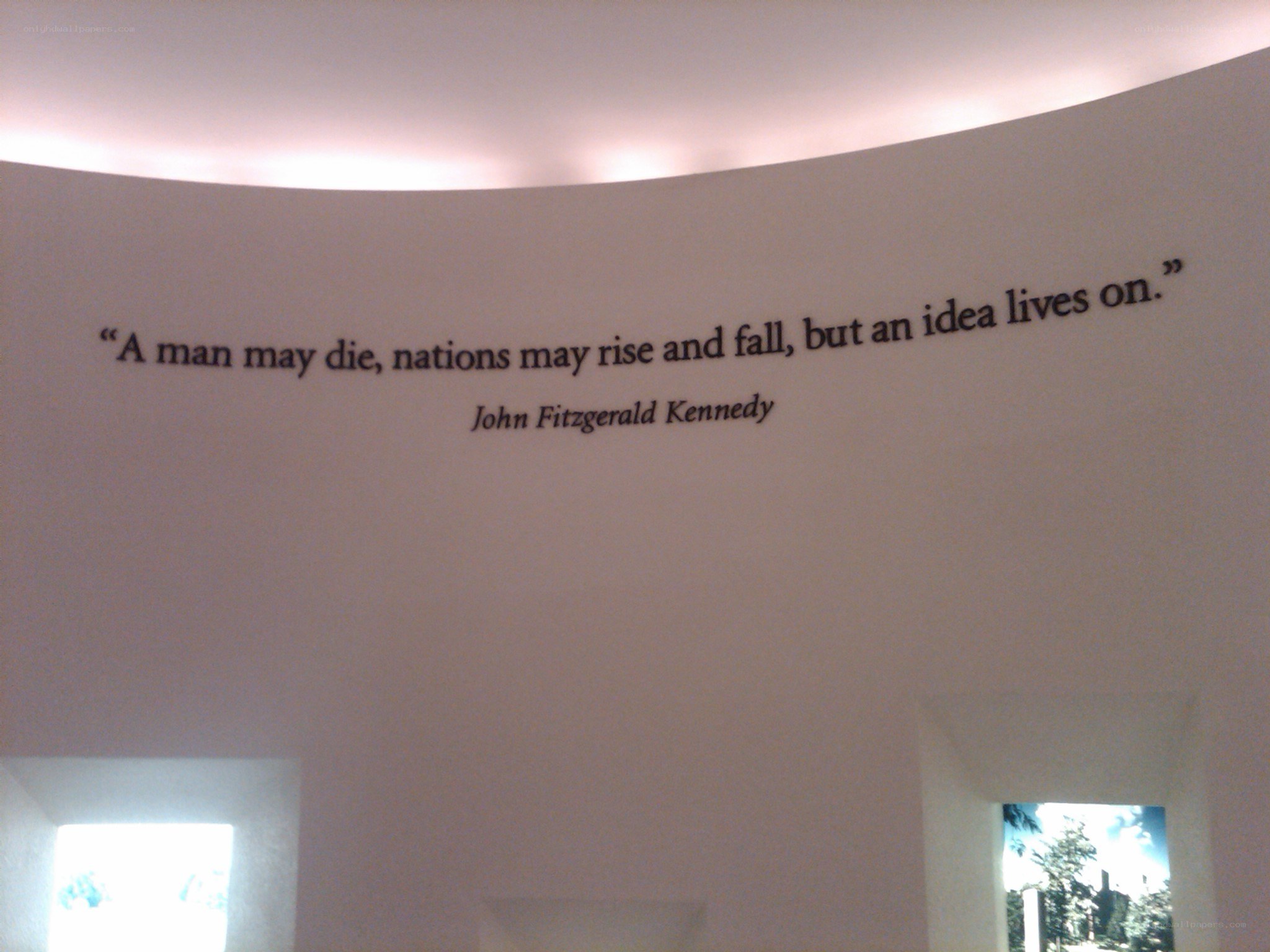 quote on a wall