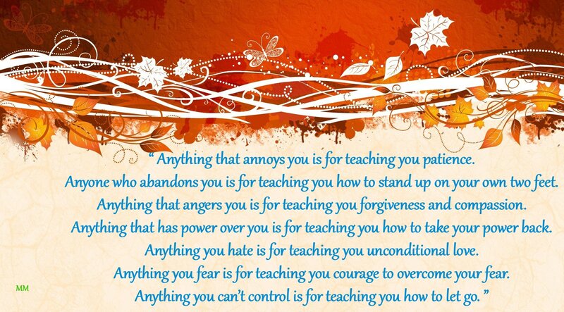 Quote on Autumn Background