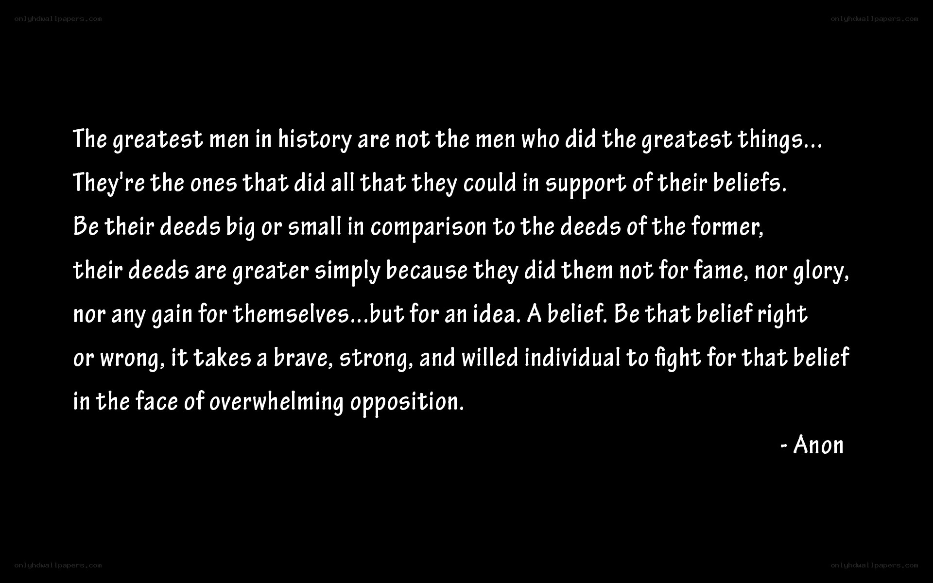 quote on belief and courage