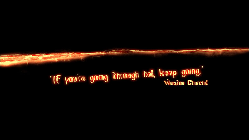 Quote on Black Background — Dramatic, Digital Art