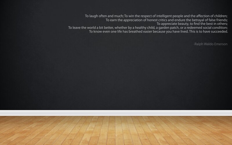 Quote on Black Wall