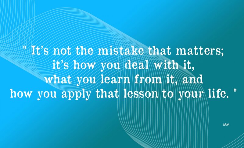 Quote on Blue Background — Calm, Abstract, Text, Lines