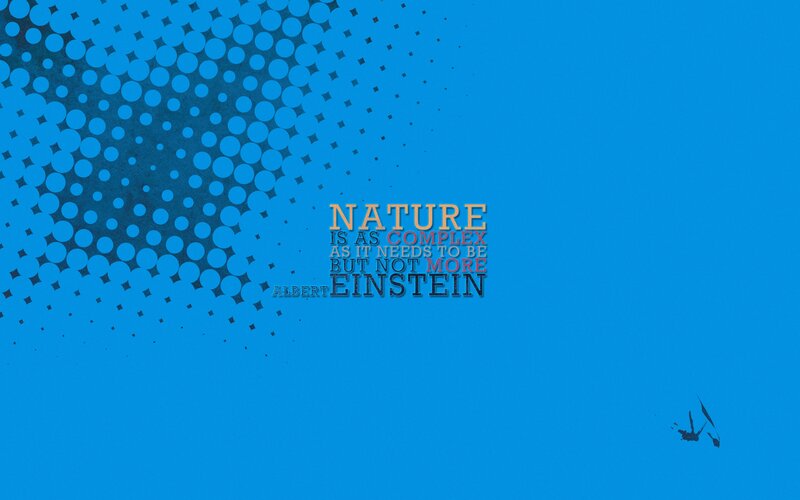 Quote on Blue Background — Calm, Digital Art, Text