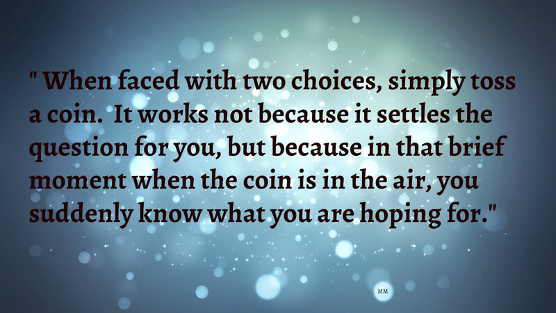 Quote on Blue Background — Calm, Digital Art
