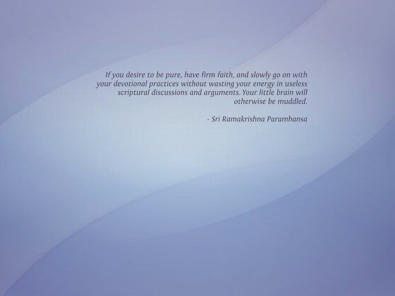 Quote on Blue Background — Serene