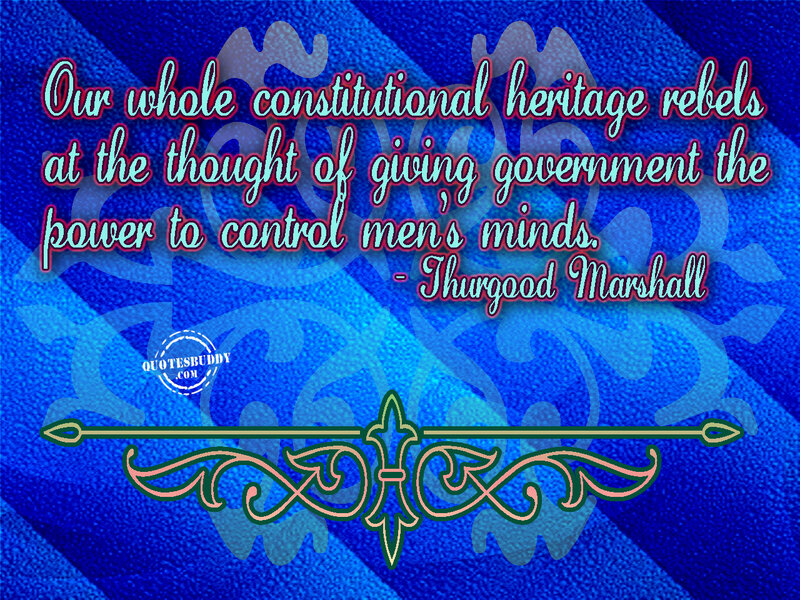 Quote on Blue Background — Serious