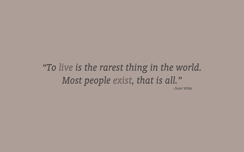 Quote on Brown Background — Thoughtful