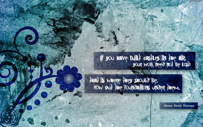 quote on building castles