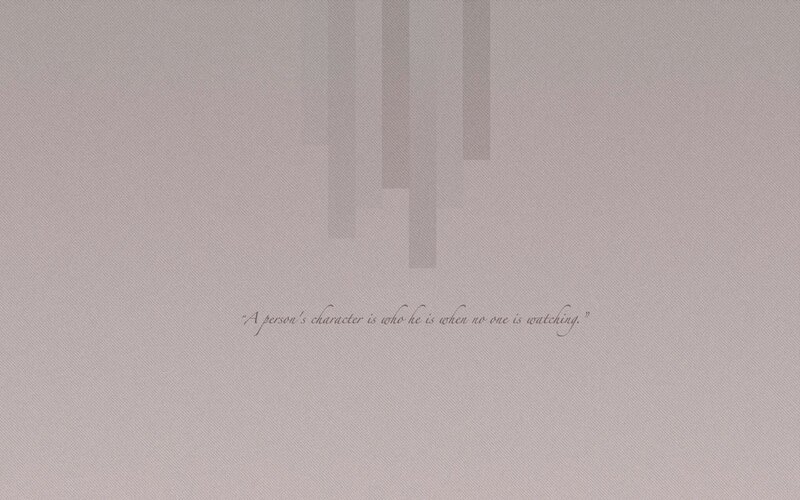 Quote on character