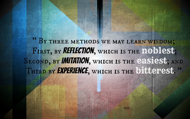 Quote on Colorful Background — Blue