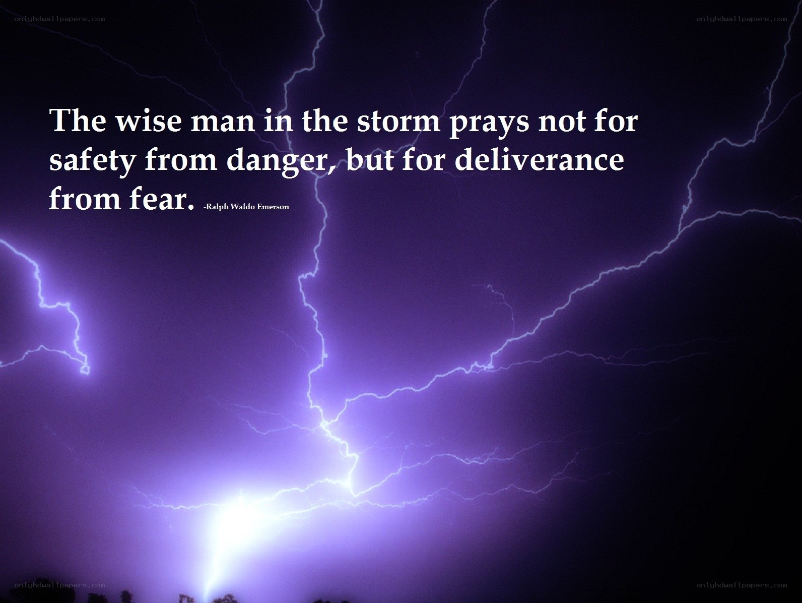 Quote on courage in storm