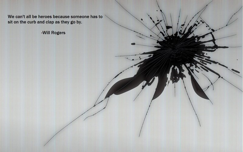 Quote on cracked screen