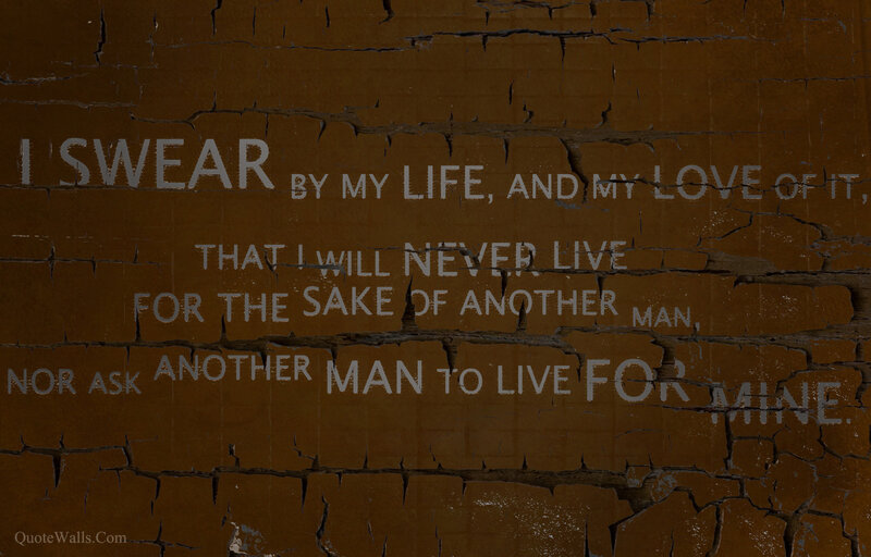 quote on cracked wall