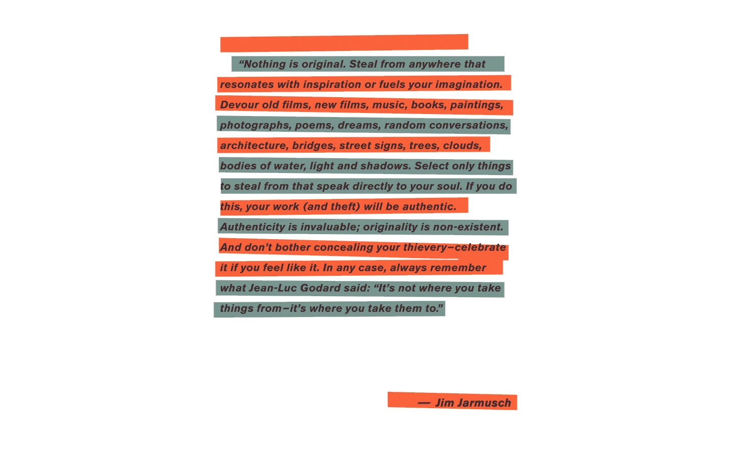 Quote on creative theft