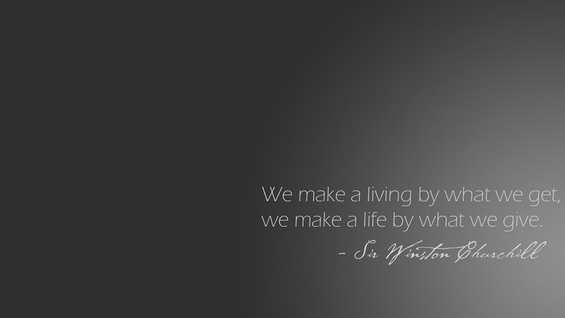 Quote on Dark Background — Black, Reflective