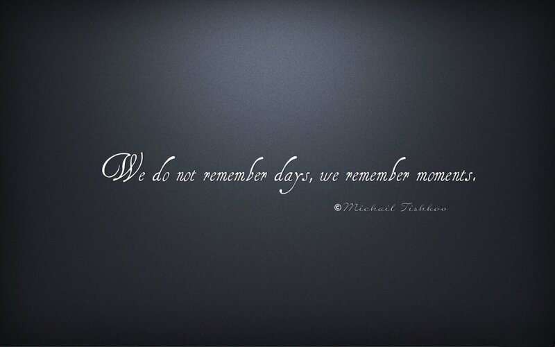 Quote on Dark Background — Black