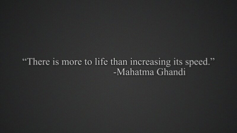 Quote on Dark Background — Gray