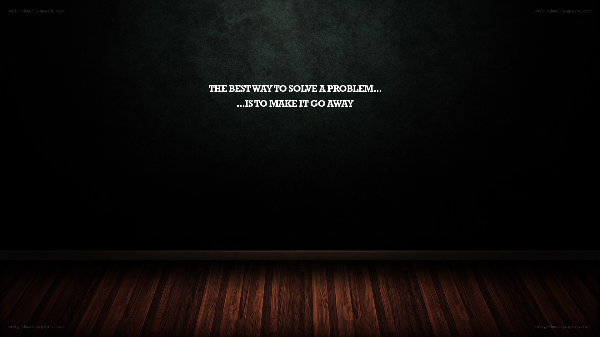 quote on dark wall