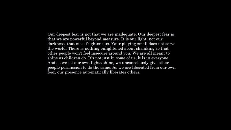 Quote on Fear and Light