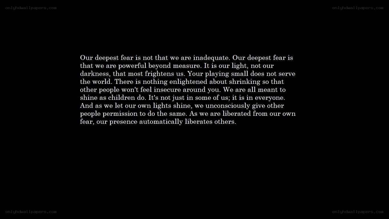 Quote on Fear and Light