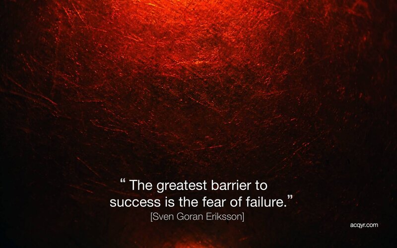 quote on fear of failure