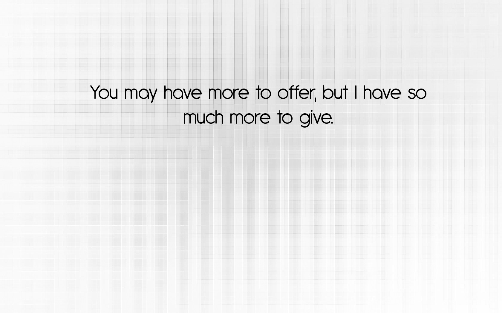 Quote on giving more