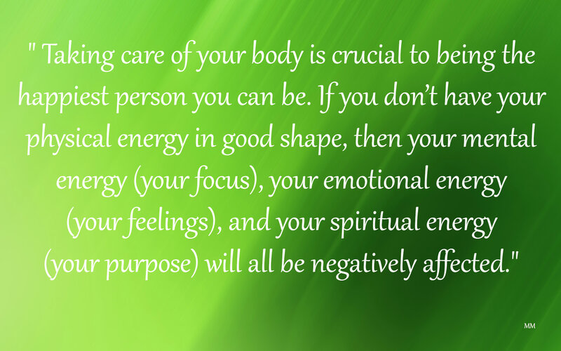 Quote on Green Background — Calm