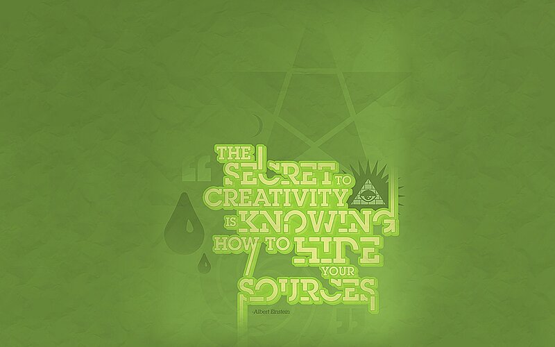 Quote on Green Background — Thoughtful, Digital Art