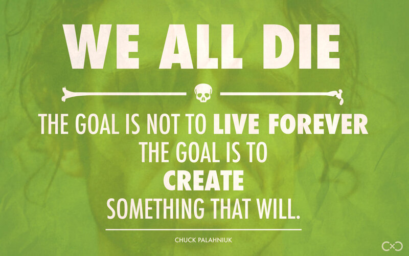 Quote on Green Background