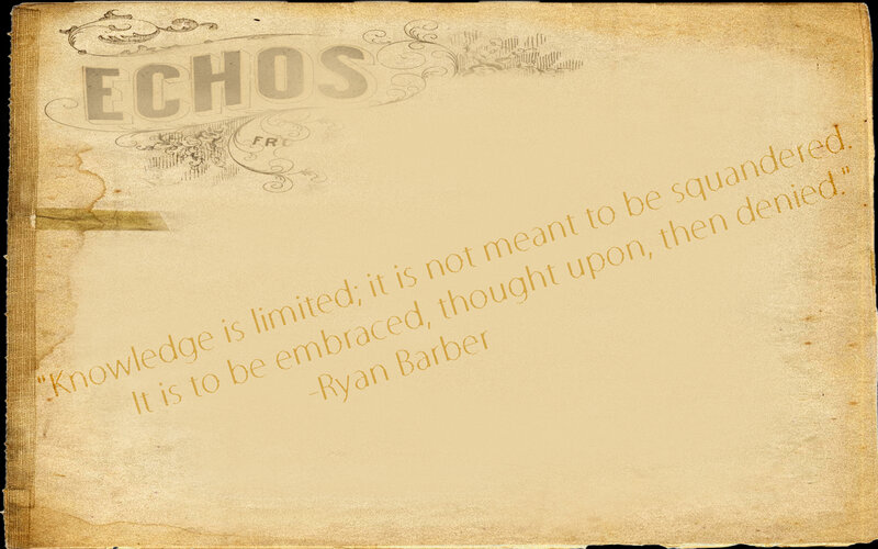 Quote on knowledge from Ryan Barber