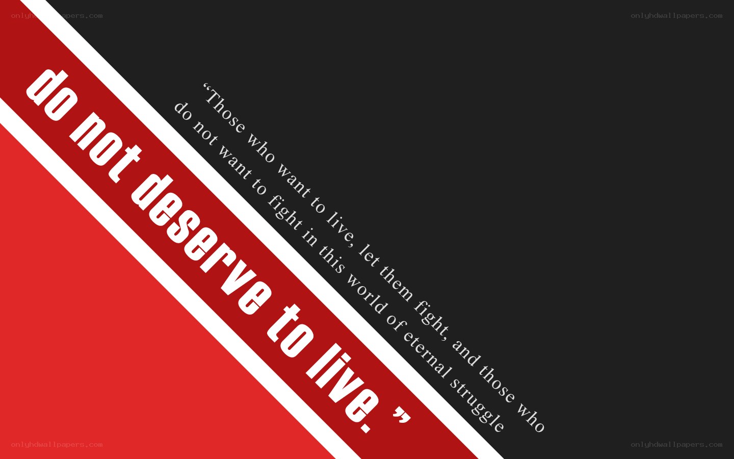 quote on living and fighting