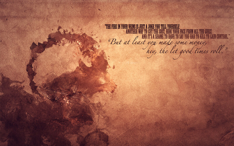 quote on old paper background